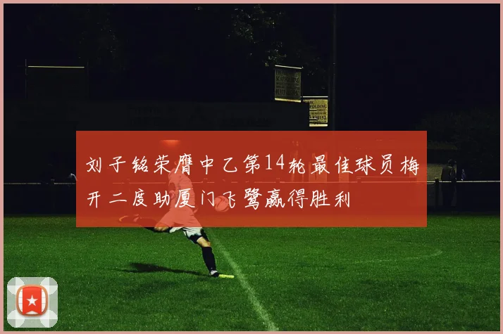 刘子铭荣膺中乙第14轮最佳球员梅开二度助厦门飞鹭赢得胜利
